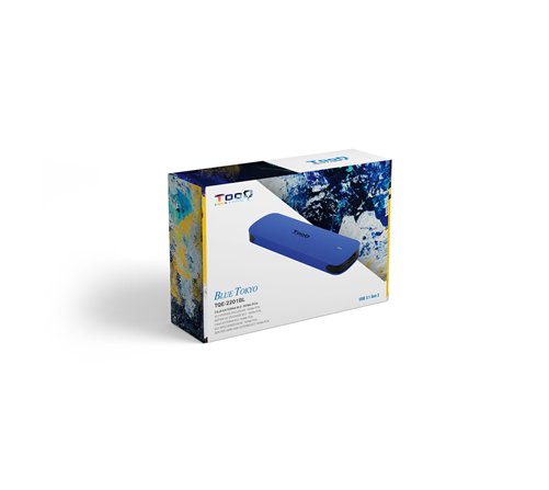 Boitier externe USB-C 3.2 Tooq TQE-2201 - NVMe M.2 Type 2280 (Bleu)