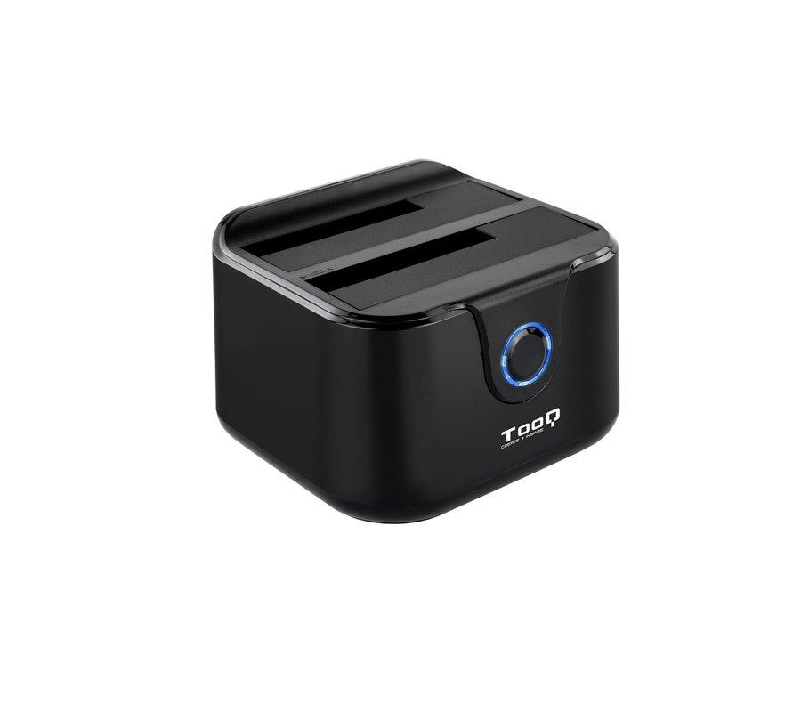 Station d'accueil USB 3.0 TooQ TQDS-802 pour 2x S-ATA (Noir)