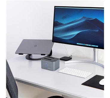 TooQ TQDS-805G Station d'accueil de disques de stockage USB 3.2 Gen 1 (3.1 Gen 1) Type-B Aluminium
