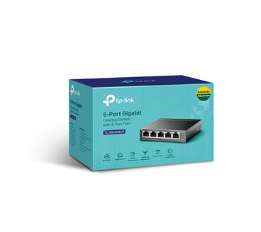 Switch réseau ethernet Gigabit TP-Link TL-SG1005LP - 5 ports dont 4x PoE