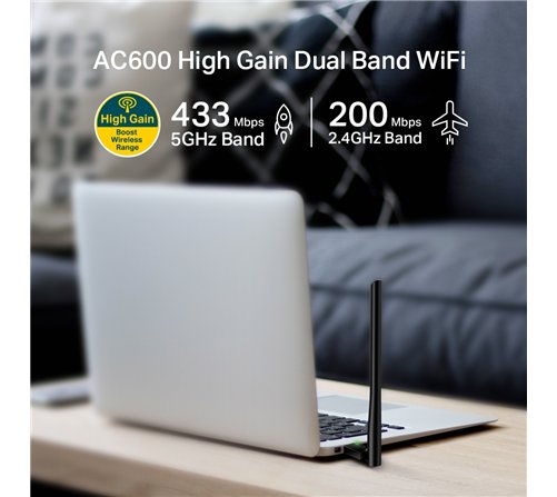 Carte Réseau USB WiFi TP-Link Archer T2U Plus (AC600)