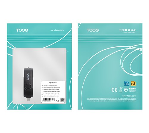 Lecteur de Cartes externe USB-A/C 3.0 TooQ TQR-3003B (Noir)