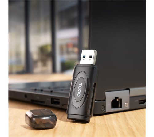 Lecteur de Cartes externe USB-A 3.0 TooQ TQR-3002B (Gris)