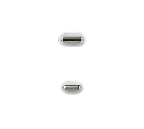 Câble Nanocable USB-C - Lightning M/M 2m (Blanc)