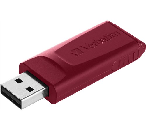 Lot de 2 Clés USB 2.0 Verbatim Slider - 32Go (Bleu/Rouge)