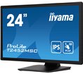 Ecran IIYAMA 23,8" Noir Tactile PCAP conceptions en verre sans cadre IPS 10points 1920x1080 14ms 360cd/m² 1xDisplayport 1xHDMI 2