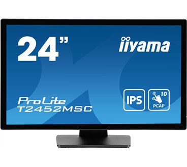 iiyama ProLite T2452MSC-B1 écran plat de PC 60,5 cm (23.8") 1920 x 1080 pixels Full HD LCD Écran tactile Multi-utilisateur Noir