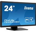 Ecran IIYAMA 23,8" Noir Tactile PCAP conceptions en verre sans cadre IPS 10points 1920x1080 14ms 360cd/m² 1xDisplayport 1xHDMI 2