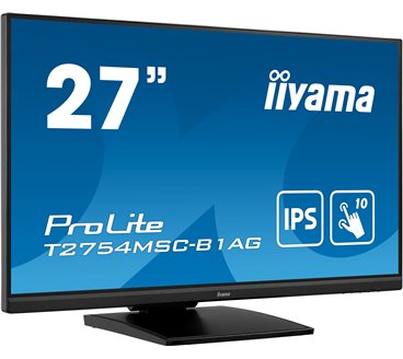 iiyama ProLite T2754MSC-B1AG écran plat de PC 68,6 cm (27") 1920 x 1080 pixels Full HD LED Écran tactile Multi-utilisateur Noir