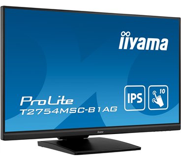 iiyama ProLite T2754MSC-B1AG écran plat de PC 68,6 cm (27") 1920 x 1080 pixels Full HD LED Écran tactile Multi-utilisateur Noir