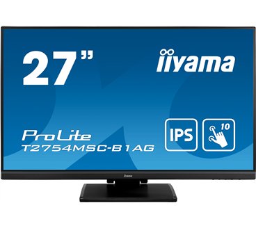 iiyama ProLite T2754MSC-B1AG écran plat de PC 68,6 cm (27") 1920 x 1080 pixels Full HD LED Écran tactile Multi-utilisateur Noir