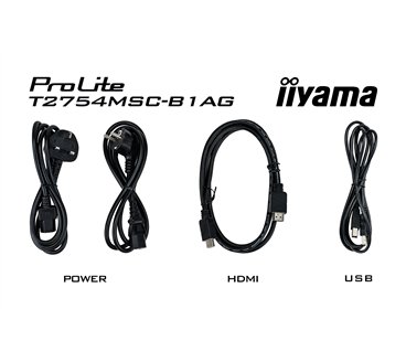 iiyama ProLite T2754MSC-B1AG écran plat de PC 68,6 cm (27") 1920 x 1080 pixels Full HD LED Écran tactile Multi-utilisateur Noir