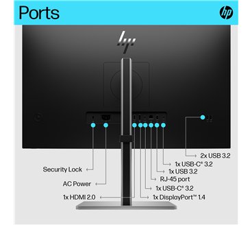HP E-Series E27k G5 4K USB-C Monitor computer monitor