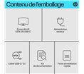 Moniteur HP E27k G5 27'' 4k manageable USB-C power delivery UHD 4K IPS 5ms GtG 350nits  Regl Hauteur,Pivotable,Inclinable DP/HDM