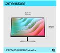 Moniteur HP E27k G5 27'' 4k manageable USB-C power delivery UHD 4K IPS 5ms GtG 350nits  Regl Hauteur,Pivotable,Inclinable DP/HDM