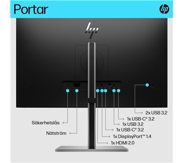 HP E-Series E27k G5 4K USB-C Monitor computer monitor