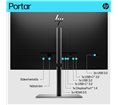 Moniteur HP E27k G5 27'' 4k manageable USB-C power delivery UHD 4K IPS 5ms GtG 350nits  Regl Hauteur,Pivotable,Inclinable DP/HDM