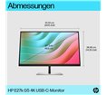 Moniteur HP E27k G5 27'' 4k manageable USB-C power delivery UHD 4K IPS 5ms GtG 350nits  Regl Hauteur,Pivotable,Inclinable DP/HDM