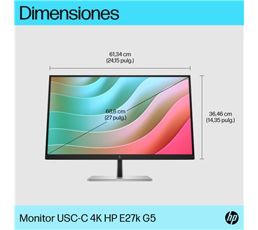 HP E-Series E27k G5 4K USB-C Monitor computer monitor