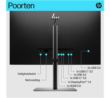 HP E-Series E27k G5 4K USB-C Monitor computer monitor