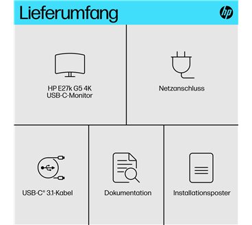 HP E-Series E27k G5 4K USB-C Monitor computer monitor