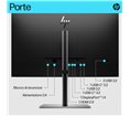Moniteur HP E27k G5 27'' 4k manageable USB-C power delivery UHD 4K IPS 5ms GtG 350nits  Regl Hauteur,Pivotable,Inclinable DP/HDM