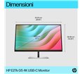Moniteur HP E27k G5 27'' 4k manageable USB-C power delivery UHD 4K IPS 5ms GtG 350nits  Regl Hauteur,Pivotable,Inclinable DP/HDM