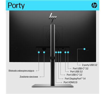 HP E-Series E27k G5 4K USB-C Monitor computer monitor