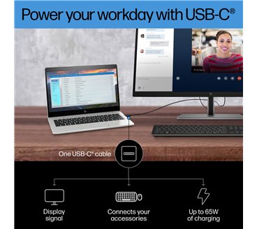 HP E-Series E27k G5 4K USB-C Monitor computer monitor
