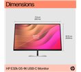Moniteur HP E32k G5 32'' 4k Docking USB-C power delivery UHD 4K IPS 5ms GtG 350nits  Regl Hauteur,Pivotable,Inclinable DP/HDMI/R