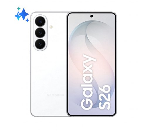Samsung Galaxy S26 16 cm (6.3") Double SIM Android 16.0 5G USB Type-C 12 Go 256 Go 4300 mAh Blanc