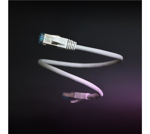 Câble/Cordon réseau RJ45 Nanocable Catégorie 7 S-FTP (S/FTP) Droit 50cm (Gris)