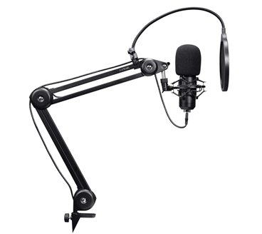 Microphone sur pied Trust GXT 270 Emita II+ (Noir)