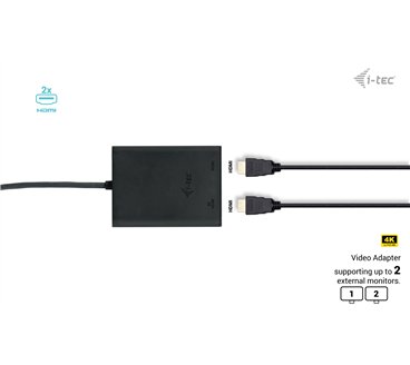 Adaptateur USB-C I-Tec vers 2x HDMI (Noir)