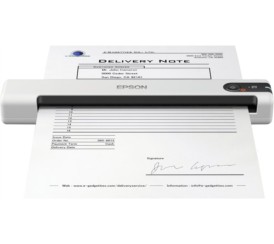 Epson WorkForce DS-70 - Scanner mobile blanc en USB