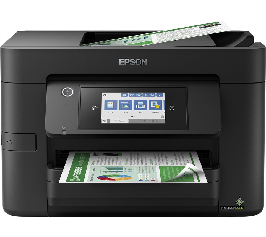 EPSON WorkForce Pro WF-4820DWF MFP 4en1 Jet d'encre couleur A4 25ppm/12ppm, R-V impression,chargeur 35p,Fax, Wifi, USB,Ethernet,
