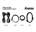 Ecran IIYAMA 24'' Ultra mince Noir IPS 1920x1080 100Hz 1ms 350cd/m² HDMI DP USB-C dock USB-C 4xUSB Haut-parleurs 15cm pied régla