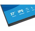 Ecran IIYAMA 27" Noir Ultra mince IPS 16:9 2560x1440 350cd/m² 75Hz 1ms HDMI DP USB-C Dock USB-C 4xUSB HPs 15cm pied réglab haut 