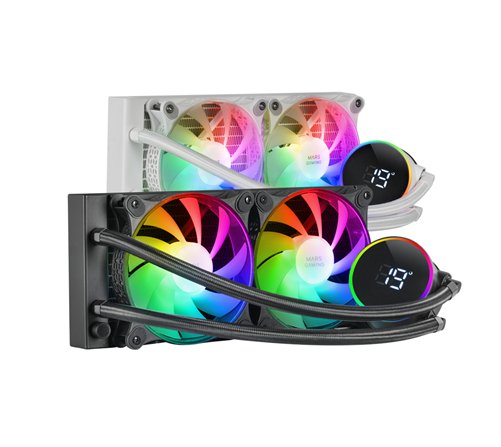 Kit Watercooling AIO Mars Gaming ML-LCD RGB - 240mm (Noir)