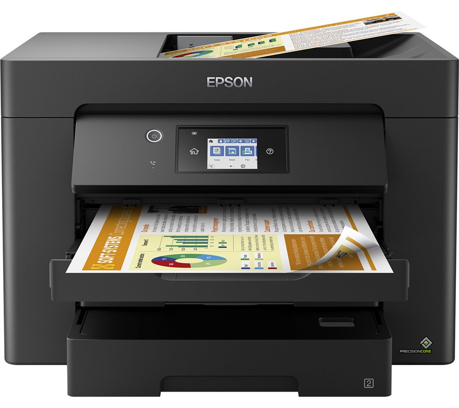EPSON WorkForce WF-7830DTWF MFP 4en1 Jet d'encre couleur A3 25ppm/12ppm,R-V impression-scanne, chargeur 50p,Fax, Wifi,Wifi-direc