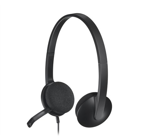 Casque Micro Logitech Headset H340 USB (Noir)