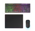 Mars Gaming MCPWTKLFR clavier Souris incluse FR sans fil +USB AZERTY Français Noir