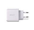 Chargeur secteur Lindy 1xUSB A & 1x USB C 30W (Noir)