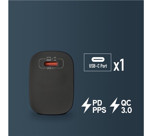 Chargeur secteur NGS Bud 1x USB-C 20W (Noir)