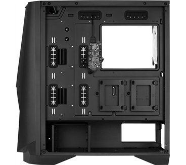 Boitier Moyen Tour E-ATX AeroCool Visor RGB avec panneau vitré (Noir)