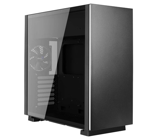 Boitier Moyen Tour ATX AeroCool Glo RGB avec panneau vitré (Noir)