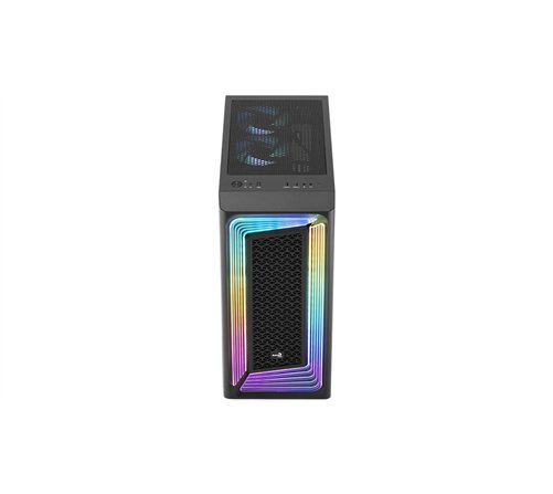 Boitier Moyen Tour ATX AeroCool Interstellar RGB avec panneau vitré (Noir)