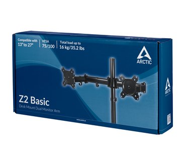 ARCTIC Z2 Basic 68,6 cm (27") Bureau Noir